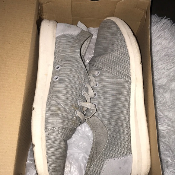 Vapor blue striped linen sneaker Toms - Picture 5 of 5